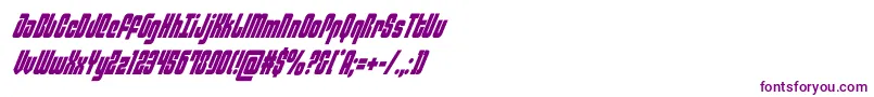 philadelphiacondital Font – Purple Fonts on White Background
