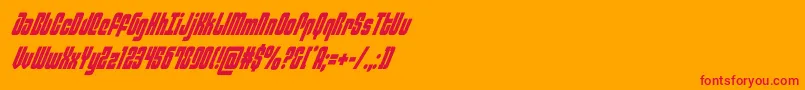 philadelphiacondital Font – Red Fonts on Orange Background