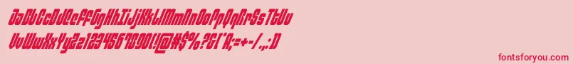 philadelphiacondital Font – Red Fonts on Pink Background