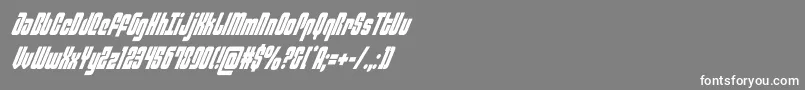 philadelphiacondital Font – White Fonts on Gray Background