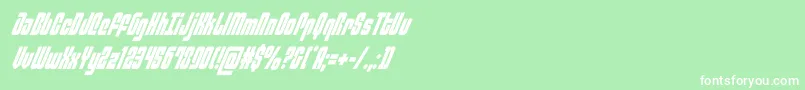 philadelphiacondital Font – White Fonts on Green Background