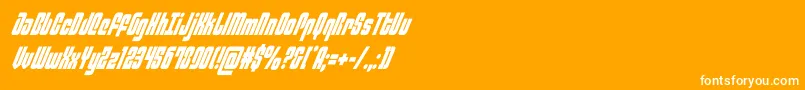 philadelphiacondital Font – White Fonts on Orange Background