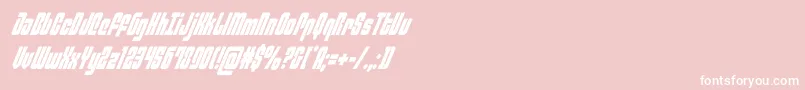 philadelphiacondital Font – White Fonts on Pink Background