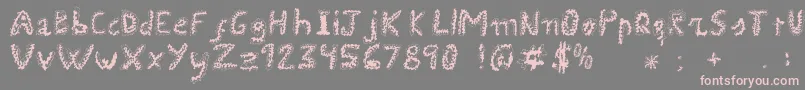 Uroboros Font – Pink Fonts on Gray Background