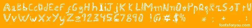 Uroboros Font – White Fonts on Orange Background