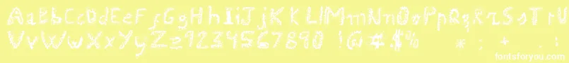 Uroboros Font – White Fonts on Yellow Background