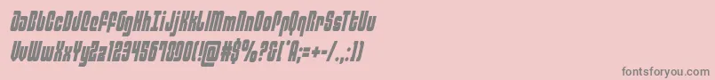 philadelphiacondsemital Font – Gray Fonts on Pink Background