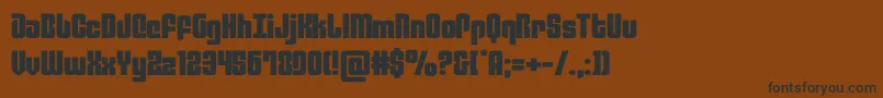 philadelphiaexpand Font – Black Fonts on Brown Background