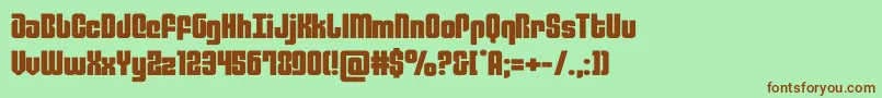 philadelphiaexpand Font – Brown Fonts on Green Background