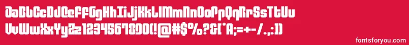 philadelphiaexpand Font – White Fonts on Red Background