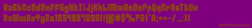 philadelphiaexpand Font – Brown Fonts on Purple Background