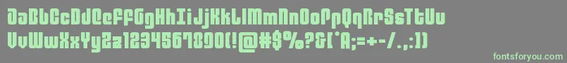 philadelphiaexpand Font – Green Fonts on Gray Background