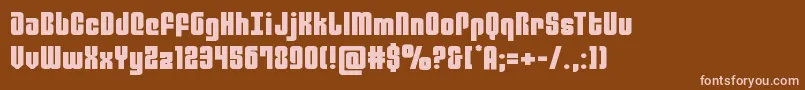 philadelphiaexpand Font – Pink Fonts on Brown Background