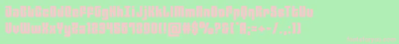 philadelphiaexpand Font – Pink Fonts on Green Background