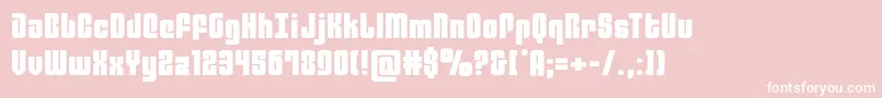 philadelphiaexpand-Schriftart – Weiße Schriften auf rosa Hintergrund