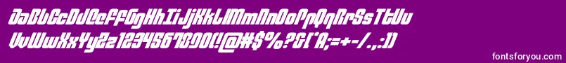 philadelphiaexpandital Font – White Fonts on Purple Background