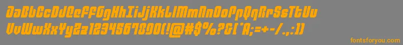 philadelphiaexpandsemital Font – Orange Fonts on Gray Background