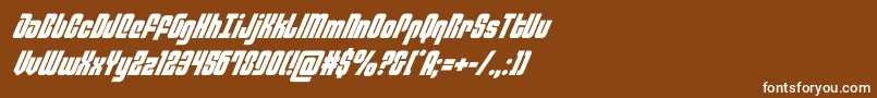 philadelphiaital Font – White Fonts on Brown Background