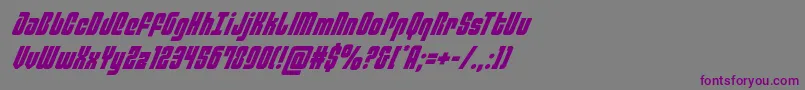 philadelphiaital Font – Purple Fonts on Gray Background
