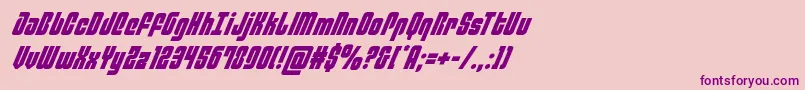 philadelphiaital Font – Purple Fonts on Pink Background