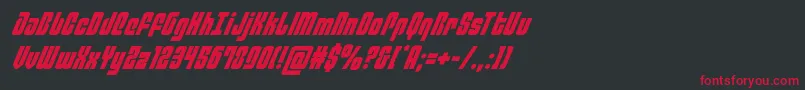 philadelphiaital Font – Red Fonts on Black Background