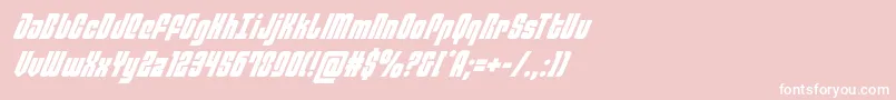 philadelphiaital Font – White Fonts on Pink Background