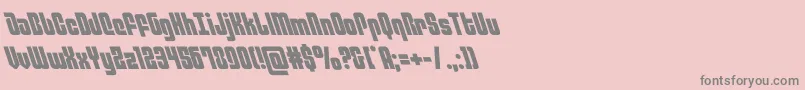 philadelphialeft Font – Gray Fonts on Pink Background