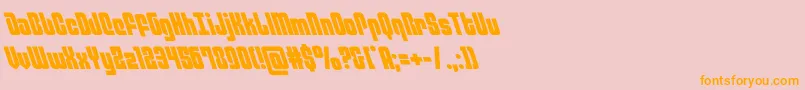 philadelphialeft Font – Orange Fonts on Pink Background