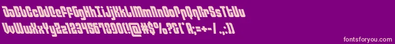 philadelphialeft-Schriftart – Rosa Schriften auf violettem Hintergrund