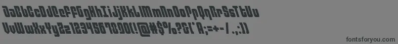 Шрифт philadelphialeft – чёрные шрифты на сером фоне