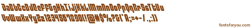 philadelphialeft-fontti – ruskeat fontit valkoisella taustalla