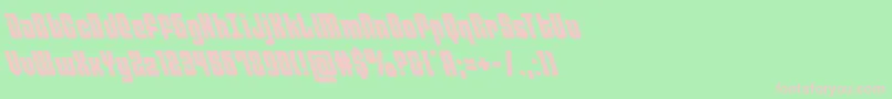 Lisätietoja philadelphialeft-fontista philadelphialeft-fontti – vaaleanpunaiset fontit vihreällä taustalla