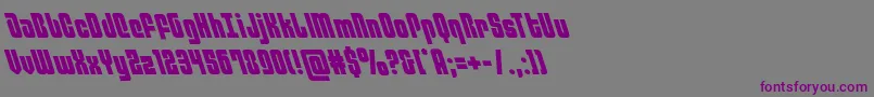 Шрифт philadelphialeft – фиолетовые шрифты на сером фоне