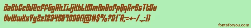 philadelphiasemital Font – Brown Fonts on Green Background