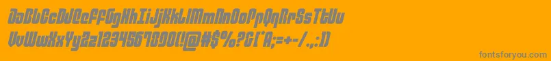philadelphiasemital Font – Gray Fonts on Orange Background