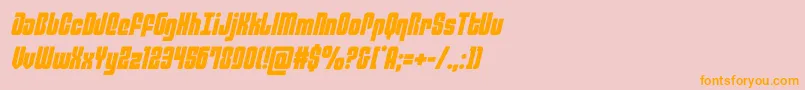 philadelphiasemital Font – Orange Fonts on Pink Background