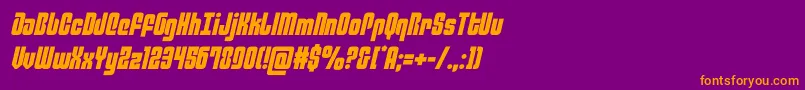 philadelphiasemital Font – Orange Fonts on Purple Background