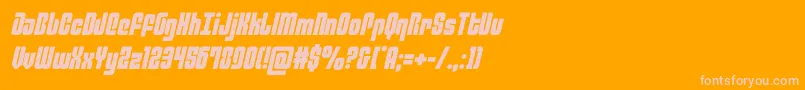 philadelphiasemital Font – Pink Fonts on Orange Background