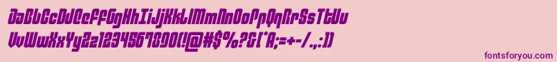 philadelphiasemital Font – Purple Fonts on Pink Background