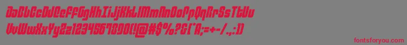 philadelphiasemital Font – Red Fonts on Gray Background
