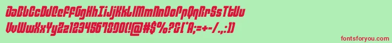 philadelphiasemital Font – Red Fonts on Green Background