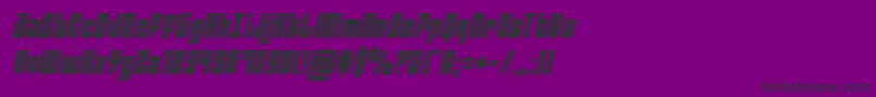 philadelphiasemital Font – Black Fonts on Purple Background