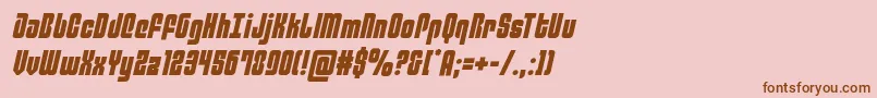 philadelphiasemital Font – Brown Fonts on Pink Background