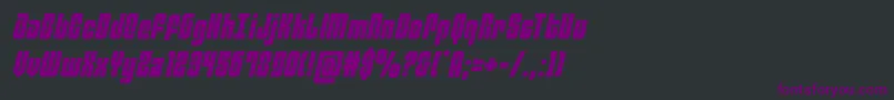 philadelphiasemital Font – Purple Fonts on Black Background