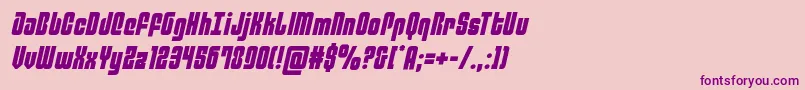 philadelphiasemital Font – Purple Fonts on Pink Background