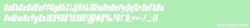 philadelphiasemital Font – White Fonts on Green Background