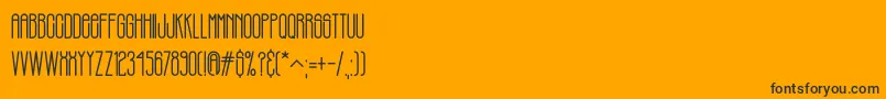 PHILBROOK Font – Black Fonts on Orange Background