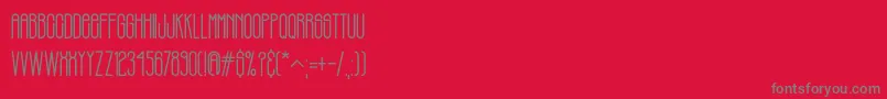 PHILBROOK Font – Gray Fonts on Red Background