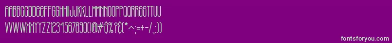 PHILBROOK Font – Green Fonts on Purple Background