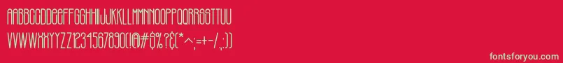 PHILBROOK Font – Green Fonts on Red Background